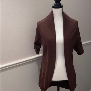 Brown long cardigan sweater